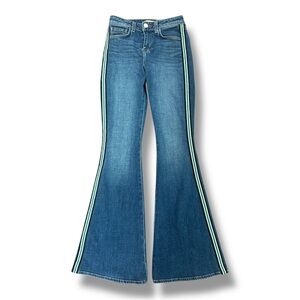 L'Agence Women's Solana Side Stripe Flared Jeans sz 24
